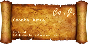 Csonka Jutta névjegykártya